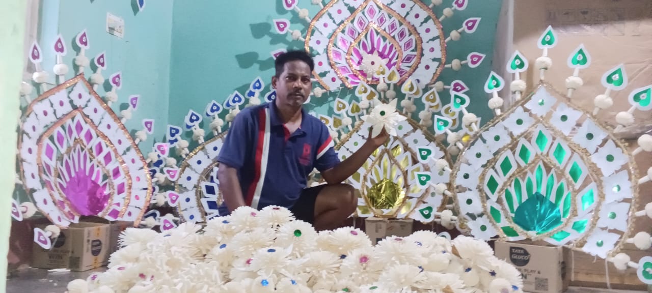 Sola Flowers Enhance Elegance of Puri Ratha Yatra.